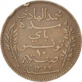 Tunisie, Muhammad al-Hadi Bey, 10 Centimes, 1904, KM 229