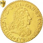 Espagne, Philippe V, 2 Escudos, 1730, Madrid, PCGS AU55, KM 352