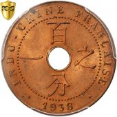 Indochine, 1 Cent, 1938 A, PCGS MS64RD