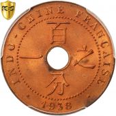 Indochine, 1 Cent, 1938 A, PCGS MS65RD
