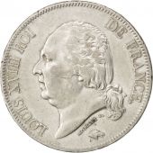 Louis XVIII, 5 Francs au buste nu, 1823 L, Bayonne, KM 711.8