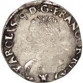 Charles IX, Teston, 4me type, 1567 L, Bayonne, Sombart 4610
