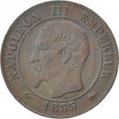 Second Empire, 2 Centimes Napolon III tte nue, 1855 D, Lyon, Gadoury 103