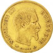 Second Empire, 10 Francs or Napolon III tte nue, 1857 A, Paris, Gadoury 1014