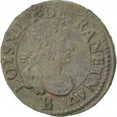 Louis XIII, Double Tournois, 1639 B, Rouen, CGKL 434A