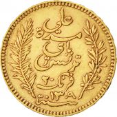 Tunisie, Protectorat franais, 20 Francs or, 1892 A, Paris, KM 6.43