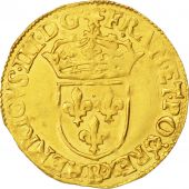 Henri III, cu d'or au Soleil, 3me type, 1588 B, Rouen, non retrouv, Sombart 4932