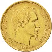 Second Empire, 10 Francs Napolon III petit module, 1854 grand A, Paris, Gadoury 1013