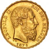 Belgique, Lopold II, 20 Francs, 1876, KM 37