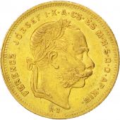 Hongrie, Franois Joseph, 20 Francs ou 8 Forint, 1875 KB, Kremnitz, KM 455.1