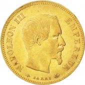 Second Empire, 10 Francs or Napolon III tte nue, 1855 A, Paris, Gadoury 1014