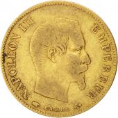 Second Empire, 10 Francs or Napolon III tte nue, 1858 A, Paris, Gadoury 1014