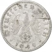 Allemagne, IIIme Reich, 50 Reichspfennig, 1940 G, Karlsruhe, KM 96