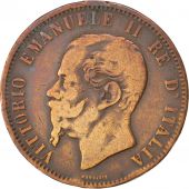 Italie, Royaume, Victor Emmanuel II, 10 Centesimi, 1866 N, Naples, KM 11.4