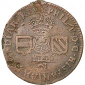 Belgique, Pays-Bas Espagnols, Philippe V d'Espagne, 2 Liards, 1709, Namur, KM 4