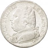 Louis XVIII, Premire Restauration, 5 Francs buste habill, 1814 L, Bayonne, Gadoury 591