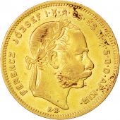 Hongrie, Franois Joseph, 20 Francs ou 8 Forint, 1878 KB, Kremnitz, KM 455.1