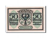 Allemagne, Nordlingen, 50 Pfennig, chateau 1, 1918, 1918-10-02, NEUF, Mehl:978.9