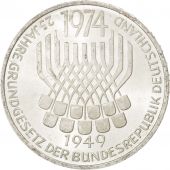 Allemagne, Rpublique Fdrale, 5 Mark, 1974 F, Stuttgart, KM 138