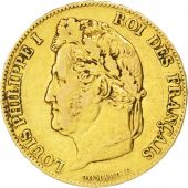 Louis Philippe I, 20 Francs Or tte laure, 1839 A, KM 750.1