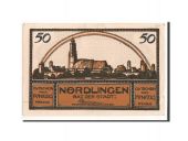 Germany, Nrdlingen, 50 Pfg, village, marron 2, 1918-10-02, UNC(65-70), Mehl:978