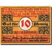Allemagne, Detmold, 10 Pfennig, chteau, 1920, SPL, Mehl:268.1