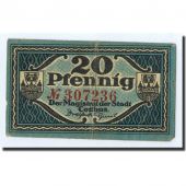 Allemagne, Cottbus, 20 Pfennig, Ecusson, 1920, 1920-12-31, TTB+