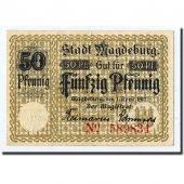 Allemagne, Magdeburg Stadt, 50 Pfennig, Ecusson, 1917, 1917-04-01, SPL