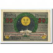 Billet, Allemagne, Memmingen, 50 Pfennig, chteau, 1918, 1918-11-01, SPL