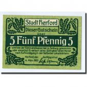 Billet, Allemagne, Herford, 5 Pfennig, cavalier, 1920, 1920-03-04, SPL