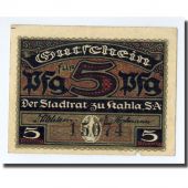 Banknote, Germany, Kahla, 5 Pfennig, rempart, 1920, UNC(63)