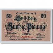 Banknote, Germany, Bayreuth, 50 Pfennig, Monument, 1918, 1918-10-22, UNC(63)
