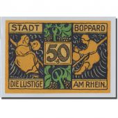 Banknote, Germany, Boppard, 50 Pfennig, personnage, 1921, 1921-03-30, UNC(63)