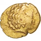 Aulerques Cnomans, Rgion du Mans, Statre d'or au cheval androcphale, DT 2143