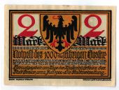Banknote, Germany, Goslar Stadt, 2 Mark, soldat, 1922, 1922-07-02, UNC(63)