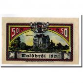 Billet, Allemagne, Waldbrl, 50 Pfennig, personnage, 1921, SPL, Mehl:1370.1