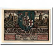Billet, Allemagne, Eisenach Stadt, 50 Pfennig, personnage 3, 1921, SPL
