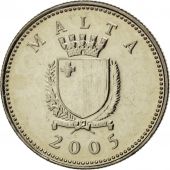 Malte, Rpublique, 2 Cents, 2005, KM 94