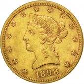 tats-Unis, 10 Dollars Coronet Head, 1898, Philadelphie, KM 102