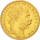 Hongrie, Franois Joseph, 20 Francs ou 8 Forint, 1889 KB, Kremnitz, KM 455.1
