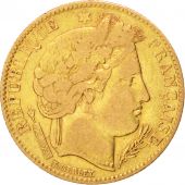 IIme Rpublique, 10 Francs or Crs, 1850 A, Paris, oreille basse, Gadoury 1012