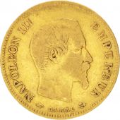 Second Empire, 10 Francs or Napolon III tte nue, 1857 A, Paris, Gadoury 1014