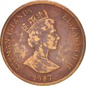 les Camans, Elizabeth II, 1 Cent, 1987, KM 87
