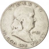 tats-Unis, 1/2 Dollar Franklin, 1951 S, San Francisco, KM 199