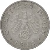 GERMANY, THIRD REICH, 10 Reichspfennig, 1940, Hannover, KM:101, TTB, Zinc