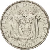 Ecuador, 10 Centavos, Diez, 1968, KM:76c, SUP, Nickel Clad Steel