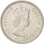East Caribbean States, Elizabeth II, 25 Cents, 1965, AU(55-58), Copper-nickel