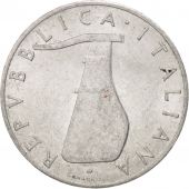 Italy, 5 Lire, 1954, Rome, AU(50-53), Aluminum, KM:92