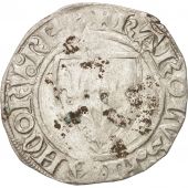 FRANCE, Charles VI, Blanc gunar, Rouen, VF(20-25), Billon, Duplessy:377A