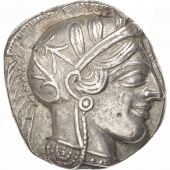 Attica, Tetradrachm, 490-407 AV JC, Athens, AU(55-58), Silver, SNG Cop:31